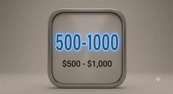 $500 – $1,000