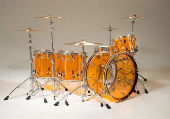 Ludwig Vistalite acoustic drum kit