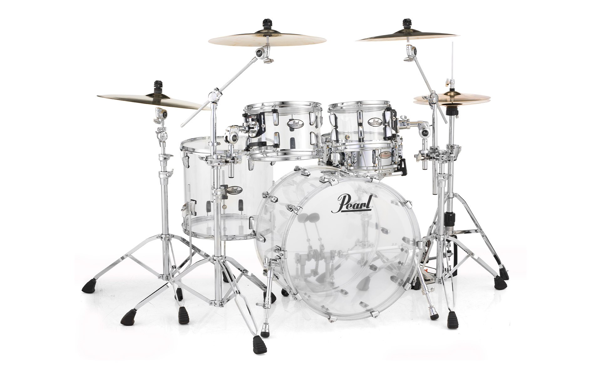 Pearl Crystal Beat acoustic drum kit